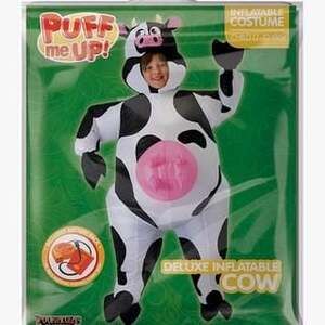 Deluxe Inflatable Cow Costume Kids Halloween Outfit - Puff Me Up!